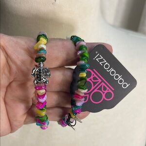 Colorful Beaded Turtle Coil Bracelet